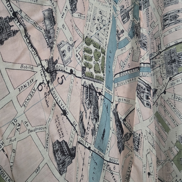 One Hundred Stars Paris France Kimono Cardigan - Picture 5 of 5